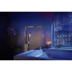 Jednouchwytowa bateria wannowa, wolnostojąca, szlif diamentowy. Złoty Optyczny Polerowany Edge AXOR 46441990