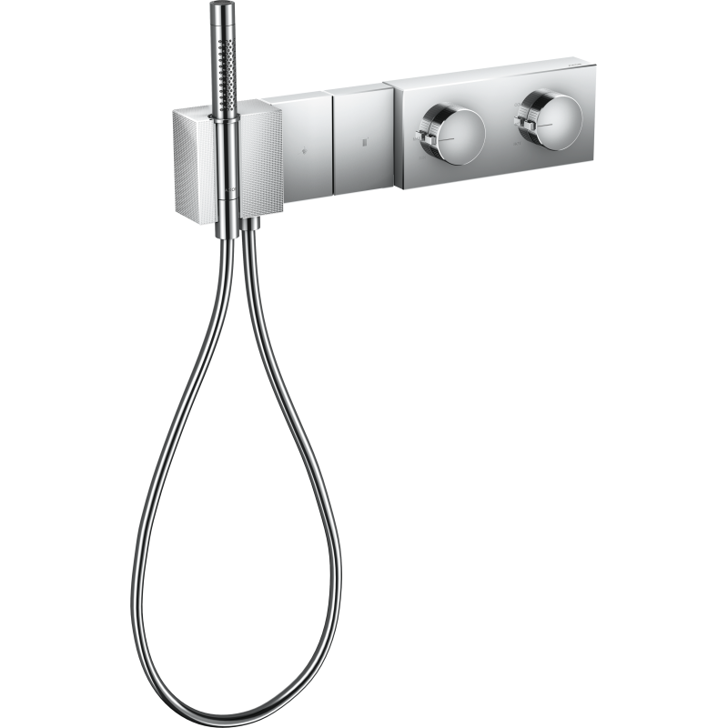 Moduł termostatyczny 470/100 do 2 odbiorników, podtynkowy, szlif diamentowy Chrom Edge AXOR 46701000