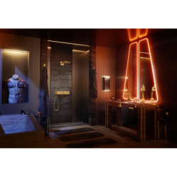 Moduł termostatyczny 540/100 do 3 odbiorników, podtynkowy, szlif diamentowy Złoty Optyczny Polerowany Edge AXOR 46711990