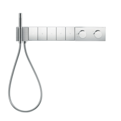 Moduł termostatyczny 680/100 do 5 odbiorników, podtynkowy, szlif diamentowy Chrom Edge AXOR 46731000