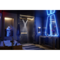 Moduł termostatyczny 680/100 do 5 odbiorników, podtynkowy, szlif diamentowy Złoty Optyczny Polerowany Edge AXOR 46731990