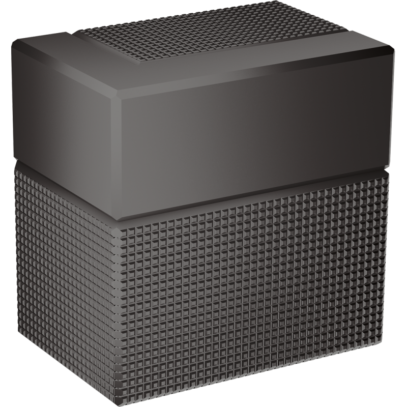 Zawór odcinający, podtynkowy, szlif diamentowy Czarny Chrom Polerowany Edge AXOR 46771330