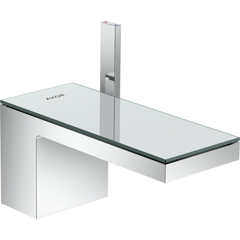 Jednouchwytowa bateria umywalkowa 70 z kompletem odpływowym Push-Open Chrom/Szkło Lustrzane MyEdition AXOR 47010000