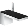 Jednouchwytowa bateria umywalkowa 70 z kompletem odpływowym Push-Open chrom/czarne szkło MyEdition AXOR 47010600