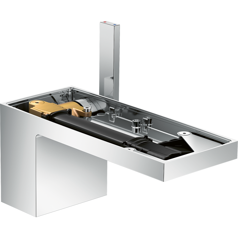 Jednouchwytowa bateria umywalkowa 70 bez płytki z kompletem odpływowym Push-Open Chrom MyEdition AXOR 47012000