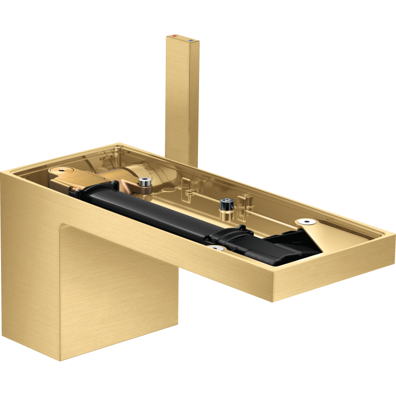 Jednouchwytowa bateria umywalkowa 70 bez płytki z kpl odpływowym Push-Open Złoty Optyczny Szczotkowany MyEdition AXOR 47012250