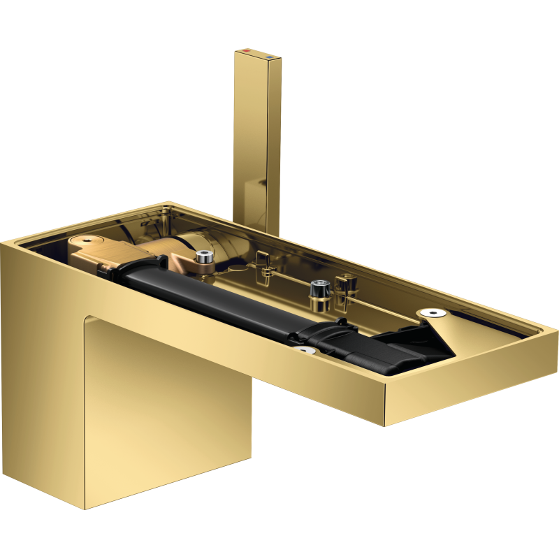 Jednouchwytowa bateria umywalkowa 70 bez płytki z kpl odpływowym Push-Open Złoty Optyczny Polerowany MyEdition AXOR 47012990