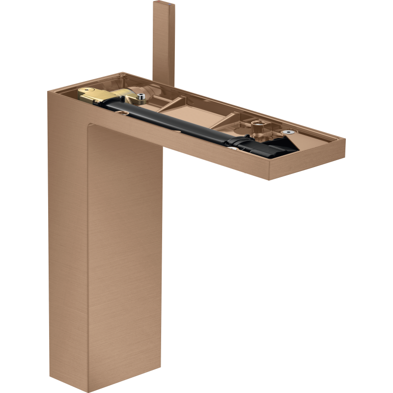 Bateria umyw. 230 bez płytki do umyw nablat z kpl odpływowym Push-Open Czerwony Złoty Szczotkowany MyEdition AXOR 47022310