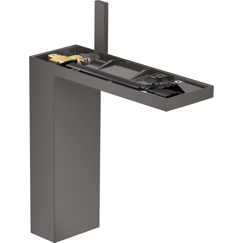 Bateria umyw. 230 bez płytki do umyw nablat z kpl odpływowym Push-Open Czarny Chrom Szczotkowany MyEdition AXOR 47022340