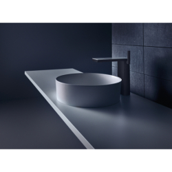 Bateria umyw. 230 bez płytki do umyw nablat z kpl odpływowym Push-Open Czarny Chrom Szczotkowany MyEdition AXOR 47022340