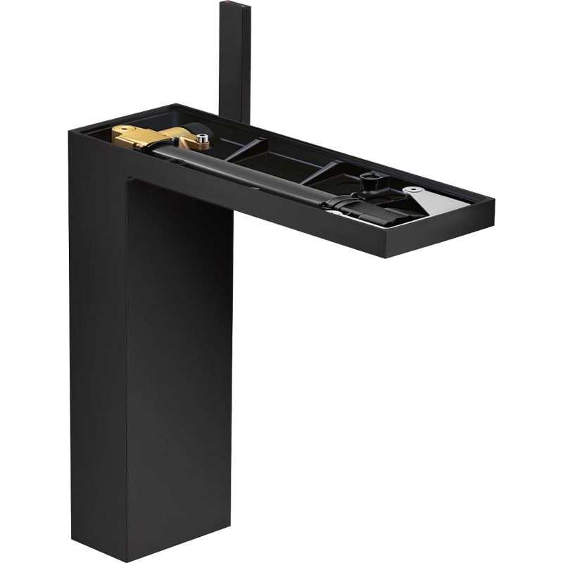 Bateria umywalkowa 230 bez płytki do umywalek nablatowych z kpl odpływowym Push-Open Czarny Matowy MyEdition AXOR 47022670