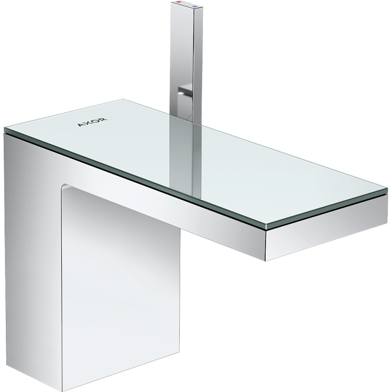 Jednouchwytowa bateria umywalkowa 110 z kompletem odpływowym Push-Open Chrom/Szkło Lustrzane MyEdition AXOR 47030000