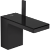 Jednouchwytowa bateria umywalkowa 110 z kompletem odpływowym Push-Open czarny matowy/czarne szkło MyEdition AXOR 47030670