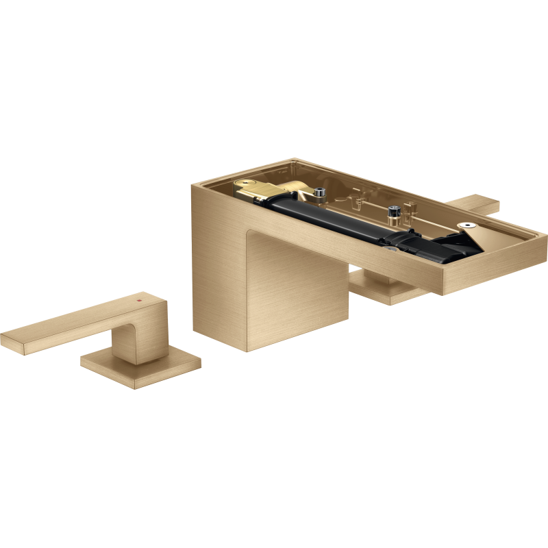 3-otworowa bateria umywalkowa 70 bez płytki z kompletem odpływowym Push-Open Brąz Szczotkowany MyEdition AXOR 47052140