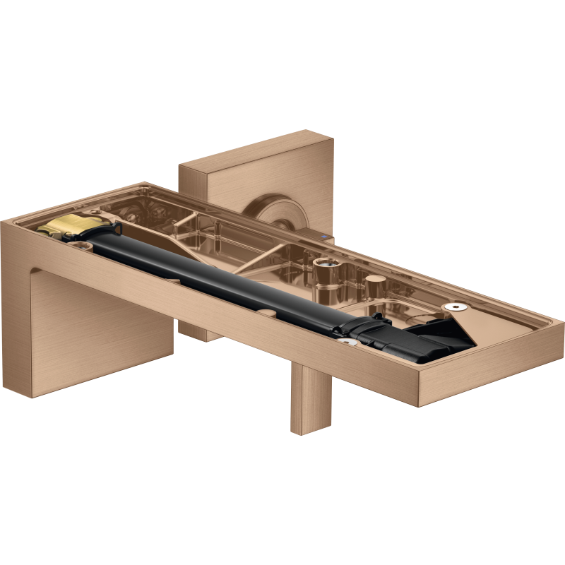 Bateria umywalkowa z wylewką 221 mm bez płytki, ścienna, podtynkowa Czerwony Złoty Szczotkowany MyEdition AXOR 47062310