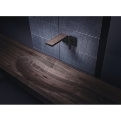 Jednouchwytowa bateria umywalkowa z wylewką 221 mm bez płytki, ścienna, podtynkowa Czarny Matowy MyEdition AXOR 47062670