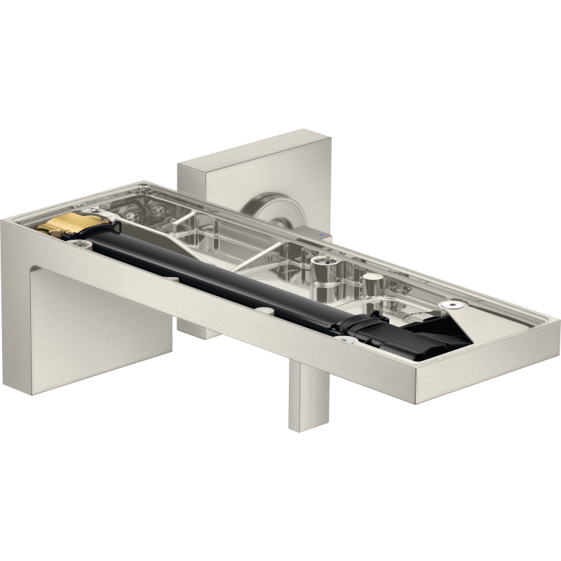 Bateria umywalkowa z wylewką 221 mm bez płytki, ścienna, podtynkowa Stal Szlachetna Optyczna MyEdition AXOR 47062800