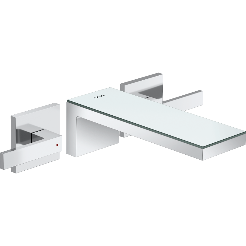 3-otworowa bateria umywalkowa z wylewką 221 mm, ścienna, podtynkowa Chrom/Szkło Lustrzane MyEdition AXOR 47080000