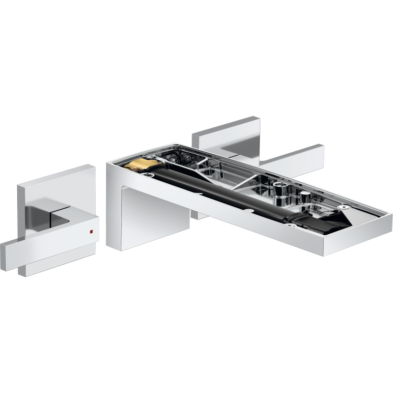 3-otworowa bateria umywalkowa bez płytki z wylewką 221 mm, ścienna, podtynkowa Chrom MyEdition AXOR 47082000