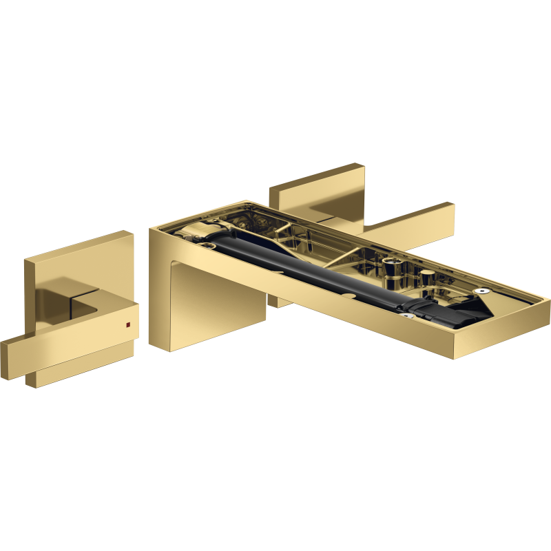 3-otworowa bateria umywalkowa bez płytki z wylewką 221 mm, ścienna, podtynkowa Złoty Optyczny Polerowany MyEdition AXOR 47082990
