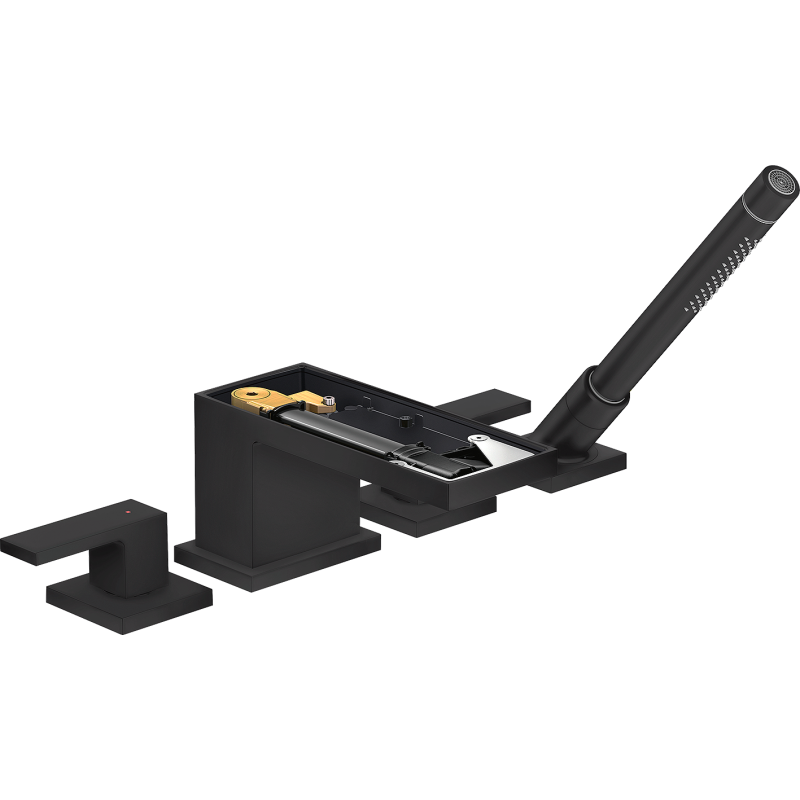 4-otworowa bateria na brzeg wanny bez płytki Czarny Matowy MyEdition AXOR 47432670