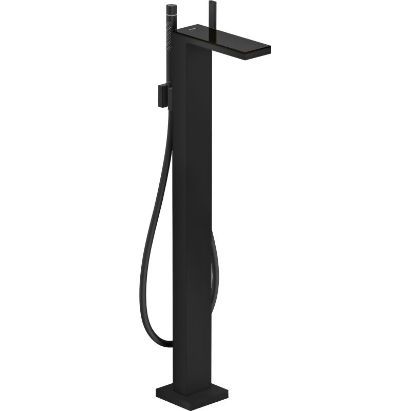 Jednouchwytowa bateria wannowa, wolnostojąca czarny matowy/czarne szkło MyEdition AXOR 47440670