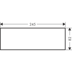 Płytka 245 Szkło Szkło Lustrzane MyEdition AXOR 47901000