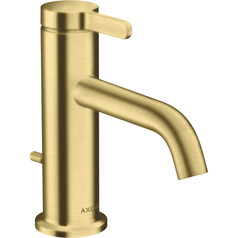 Jednouchwytowa bateria umywalkowa 70 z kompletem odpływowym z cięgłem Mosiądz Szczotkowany One AXOR 48000950