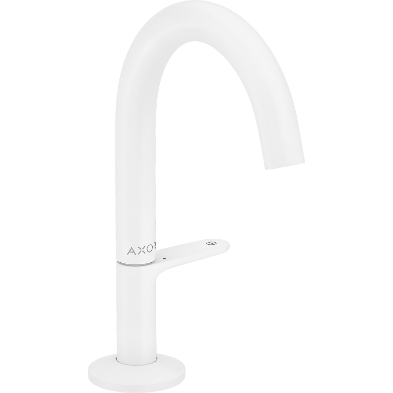 Bateria umywalkowa Select 140 z kompletem odpływowym Push-Open Biały Matowy One AXOR 48010700