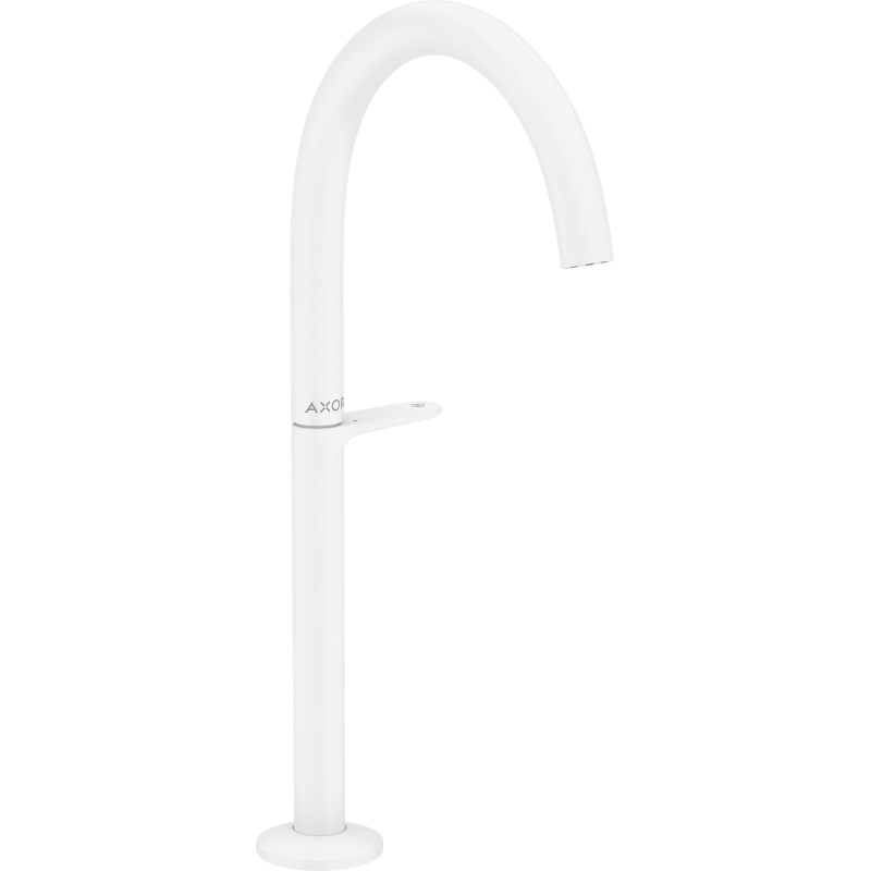 Bateria umywalkowa Select 260 do umywalek nablatowych z kompletem odpływowym Push-Open Biały Matowy One AXOR 48030700