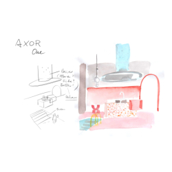 Bateria umywalkowa Select 260 do umywalek nablatowych z kompletem odpływowym Push-Open Biały Matowy One AXOR 48030700