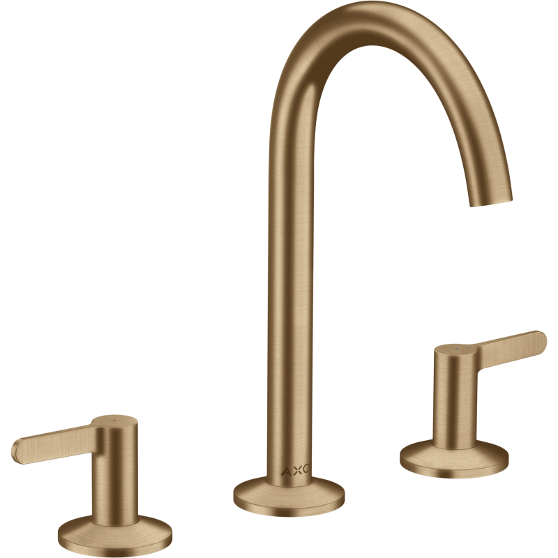 3-otworowa bateria umywalkowa 170 z kompletem odpływowym Push-Open Brąz Szczotkowany One AXOR 48050140