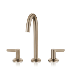 3-otworowa bateria umywalkowa 170 z kompletem odpływowym Push-Open Brąz Szczotkowany One AXOR 48050140