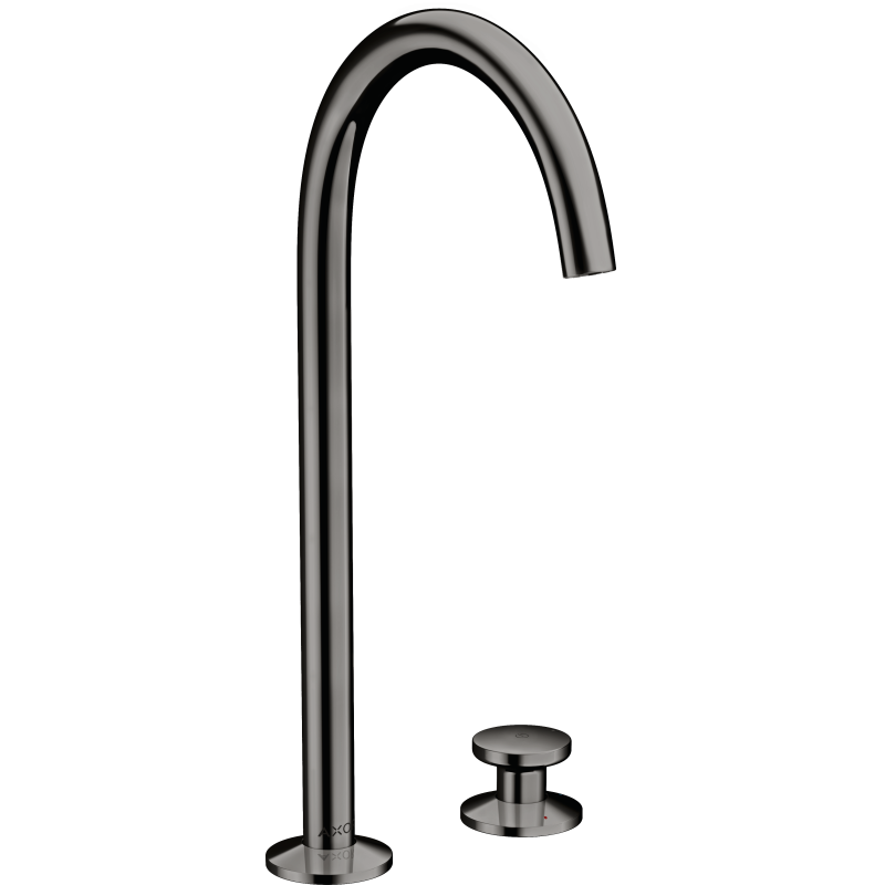 2-otworowa bateria umywalkowa Select 260 z kompletem odpływowym Push-Open Czarny Chrom Polerowany One AXOR 48060330