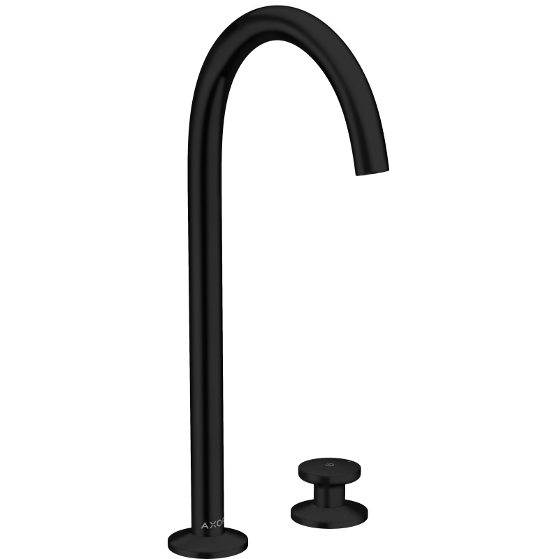 2-otworowa bateria umywalkowa Select 260 z kompletem odpływowym Push-Open Czarny Matowy One AXOR 48060670