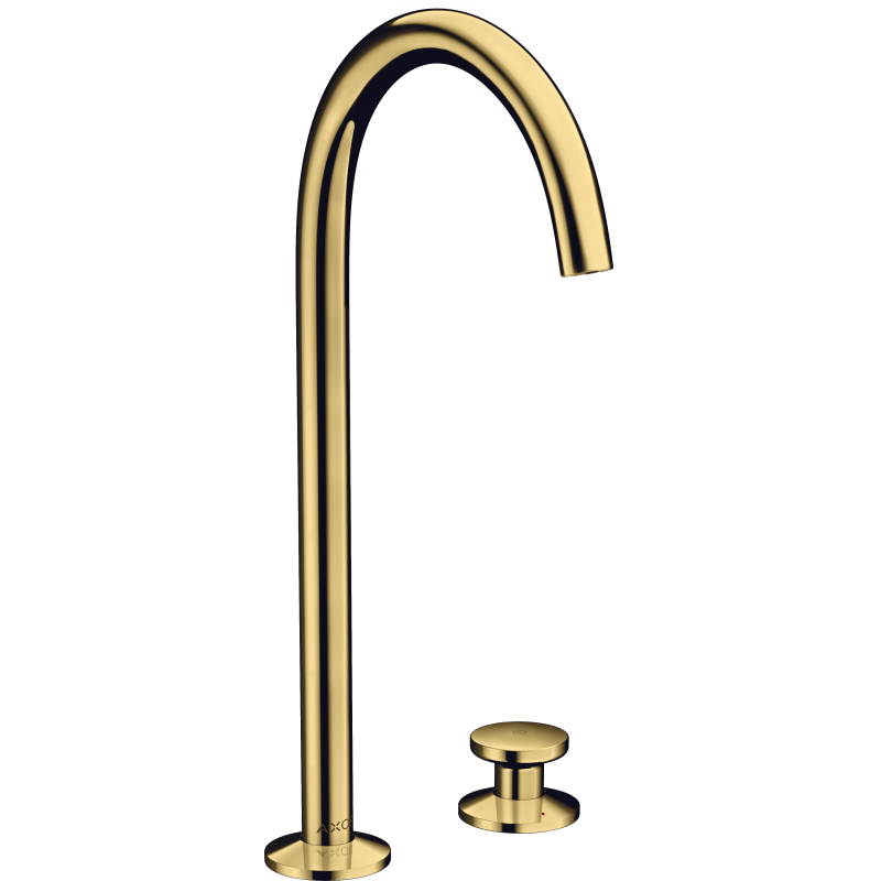 2-otworowa bateria umywalkowa Select 260 z kompletem odpływowym Push-Open Złoty Optyczny Polerowany One AXOR 48060990