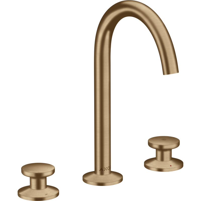 3-otworowa bateria umywalkowa Select 170 z kompletem odpływowym Push-Open Brąz Szczotkowany One AXOR 48070140