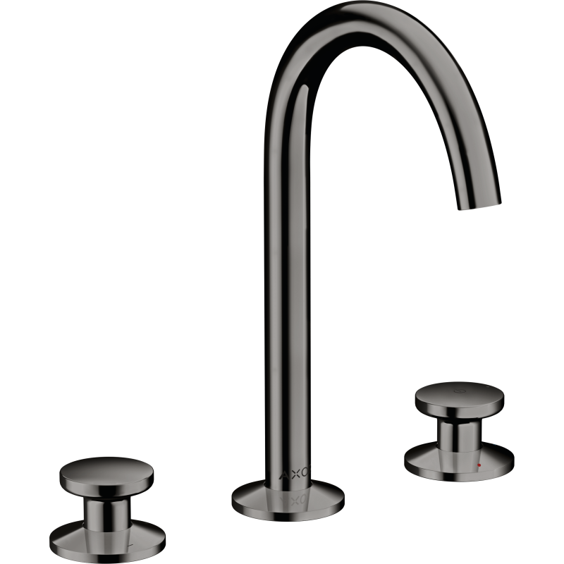 3-otworowa bateria umywalkowa Select 170 z kompletem odpływowym Push-Open Czarny Chrom Polerowany One AXOR 48070330