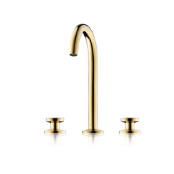 3-otworowa bateria umywalkowa Select 170 z kompletem odpływowym Push-Open Złoty Optyczny Polerowany One AXOR 48070990