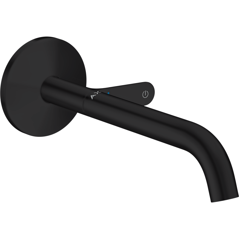 Bateria umywalkowa Select z wlewką 220 mm, ścienna, podtynkowa Czarny Matowy One AXOR 48112670