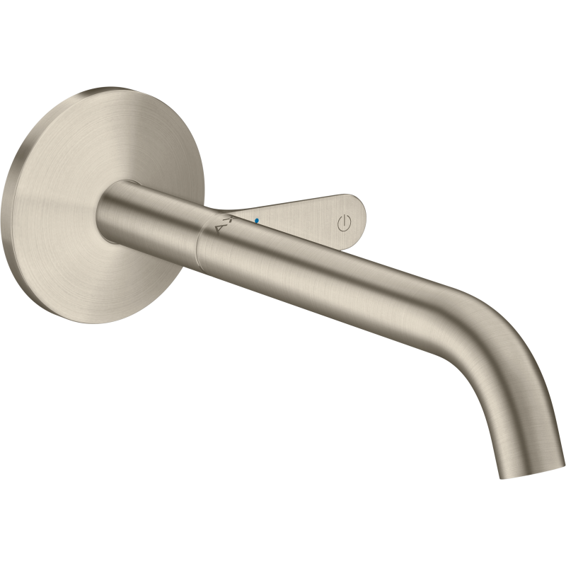 Bateria umywalkowa Select z wlewką 220 mm, ścienna, podtynkowa Nikiel Szczotkowany One AXOR 48112820