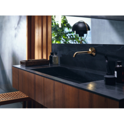 Bateria umywalkowa Select z wlewką 220 mm, ścienna, podtynkowa Złoty Optyczny Polerowany One AXOR 48112990