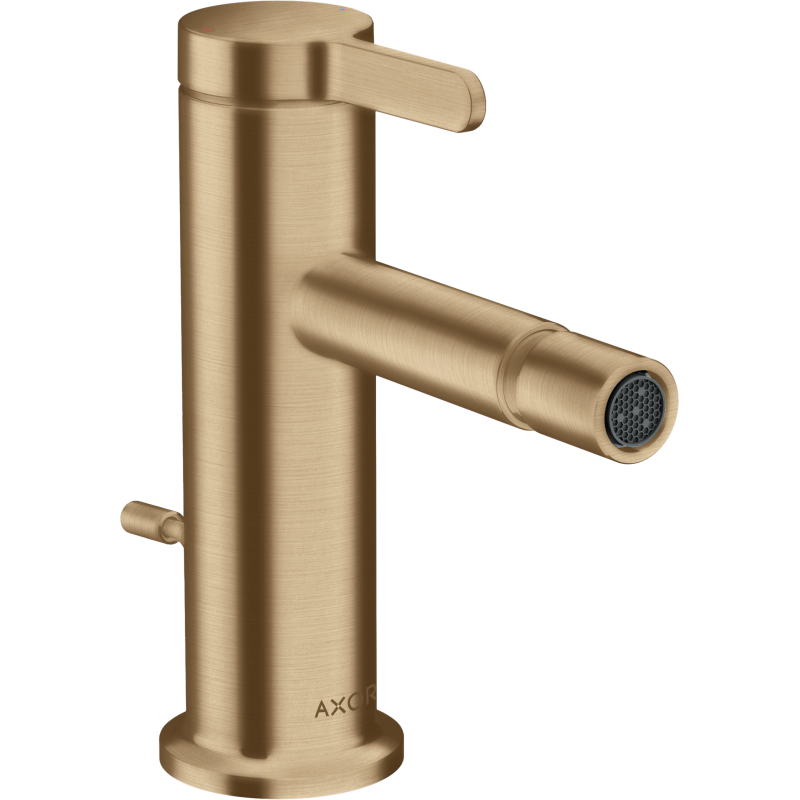 Jednouchwytowa bateria bidetowa z kompletem odpływowym z cięgłem Brąz Szczotkowany One AXOR 48210140