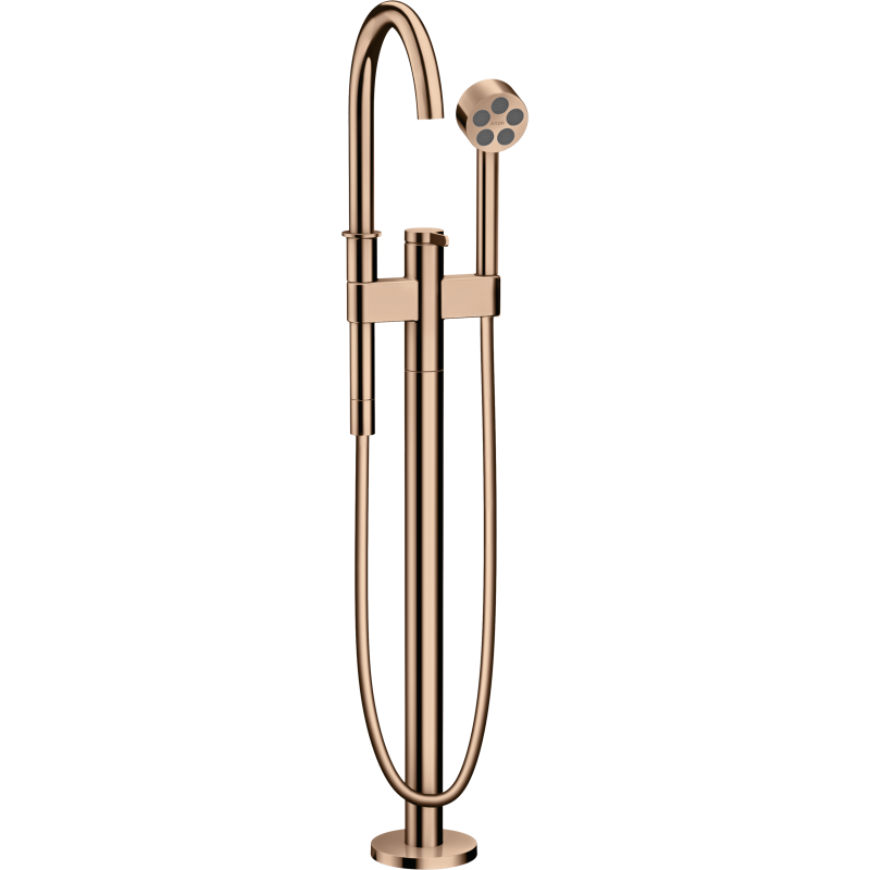 Jednouchwytowa bateria wannowa, wolnostojąca Czerwony Złoty Polerowany One AXOR 48440300