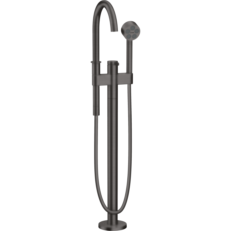 Jednouchwytowa bateria wannowa, wolnostojąca Czarny Chrom Szczotkowany One AXOR 48440340