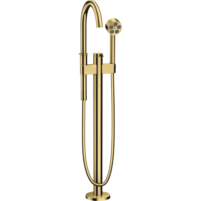 Jednouchwytowa bateria wannowa, wolnostojąca Złoty Optyczny Polerowany One AXOR 48440990