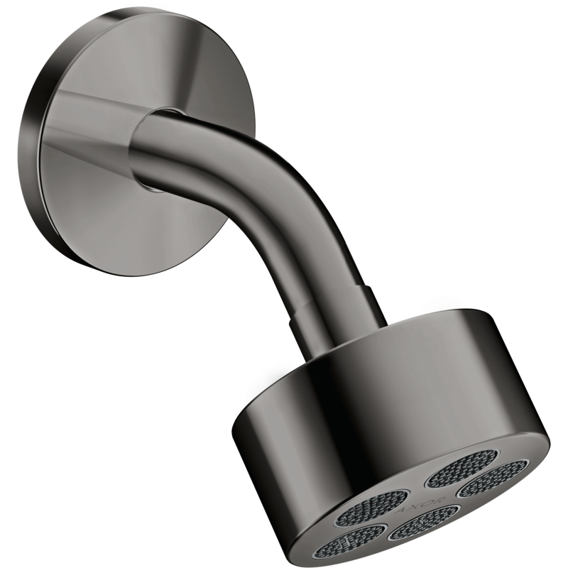 Głowica prysznicowa 75 1jet EcoSmart z ramieniem prysznicowym Czarny Chrom Polerowany One AXOR 48490330