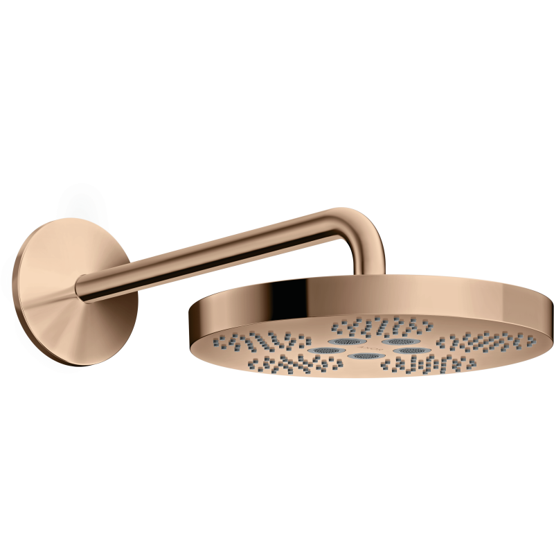 Głowica prysznicowa 280 1jet z ramieniem prysznicowym Czerwony Złoty Polerowany One AXOR 48491300