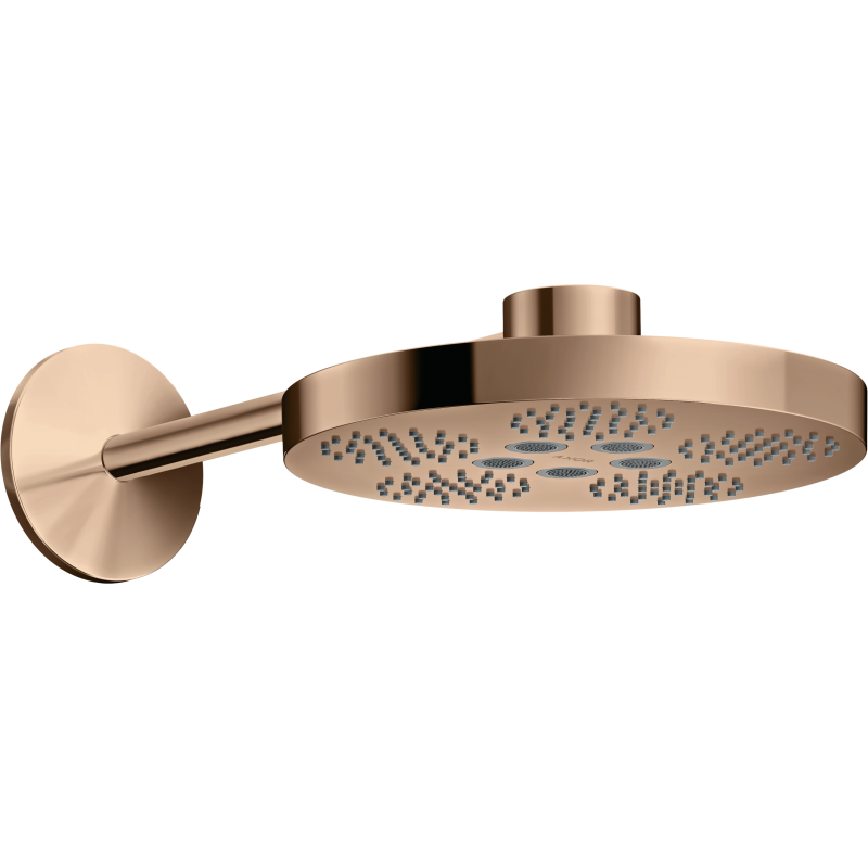 Głowica prysznicowa 280 2jet z ramieniem prysznicowym Czerwony Złoty Polerowany One AXOR 48492300