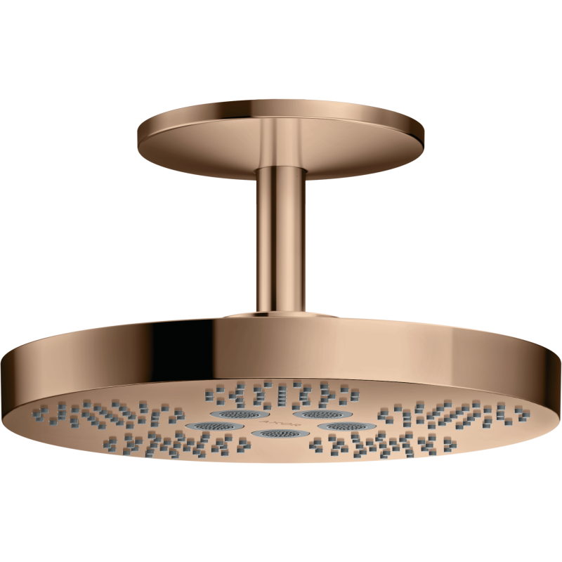 Głowica prysznicowa 280 2jet z przyłączem sufitowym Czerwony Złoty Polerowany One AXOR 48494300